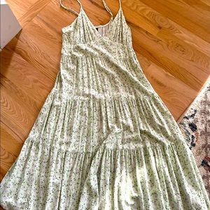 Green Wild fable Maxi cottage core dress